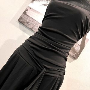 A-LIST strapless black dress